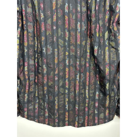 Luchiano Visconti Textured Cotton Casual Button Down Mens Long Sleeve Shirt L - Picture 8 of 12